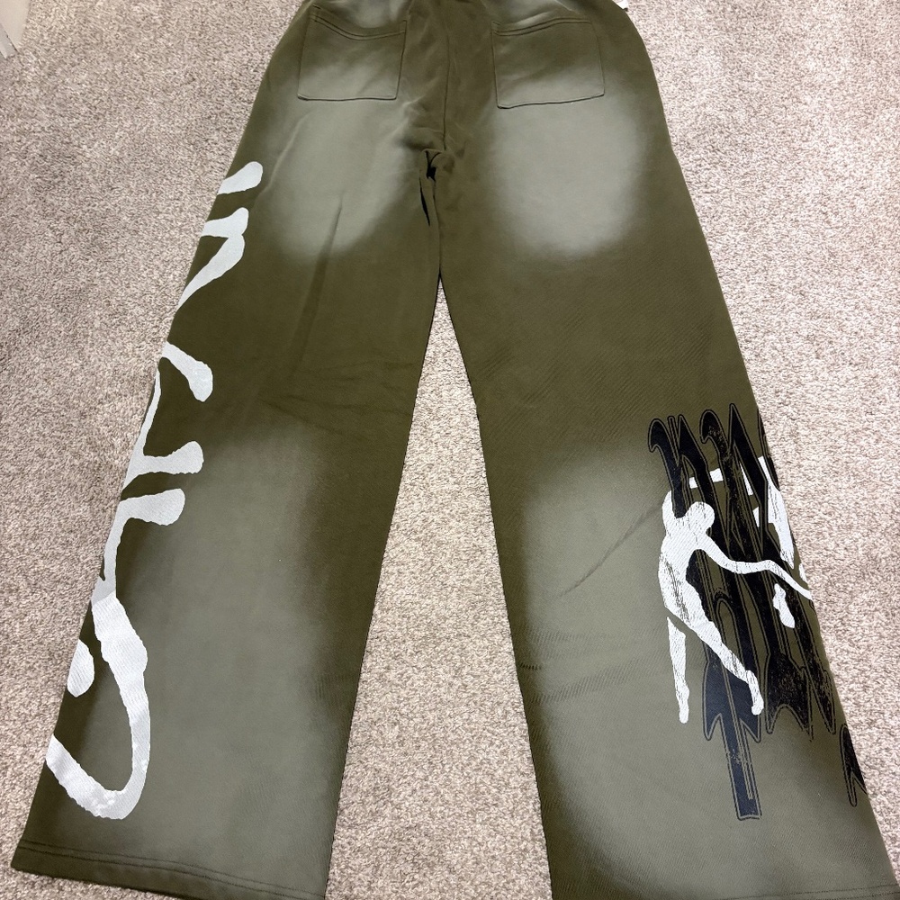 Those who trust the project shall prevail Fleece open leg graphic sweatpant xl